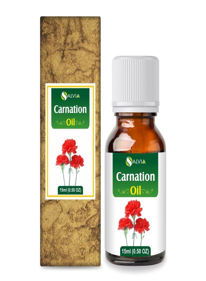 سالفيا زيت القرنفل العطري العلاجي (Dianthus caryophyllus) من سالفيا، زجاجة كهرمانية، طبيعي، غير مخفف، نقي، معصور على البارد، زيت عطري فاخر - 15 مل / 0.5 أونصة سائلة - Image 1
